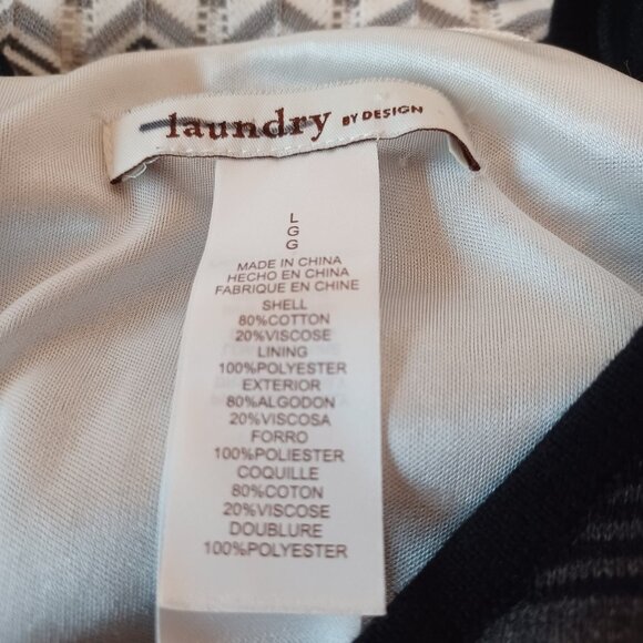 Laundry by Design Dress Chevron Knit Womens size Large - Picture 5 of 14